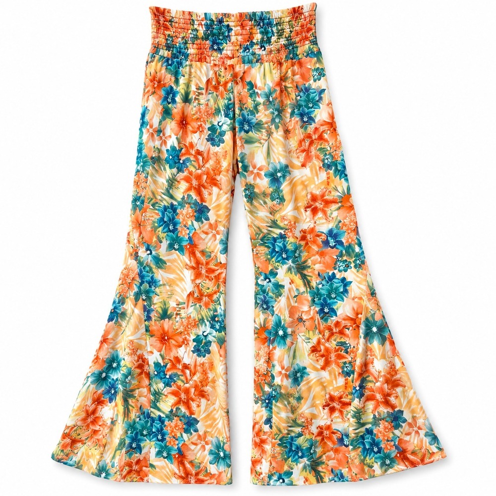 Show Me Your Mumu Wide Leg Resort Beach Cover Up Pants Floral Boho Womens S